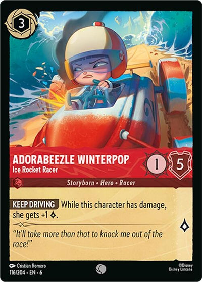 Image for Adorabeezle Winterpop - Ice Rocket Racer (Azurite Sea) (116/204) - Disney Lorcana