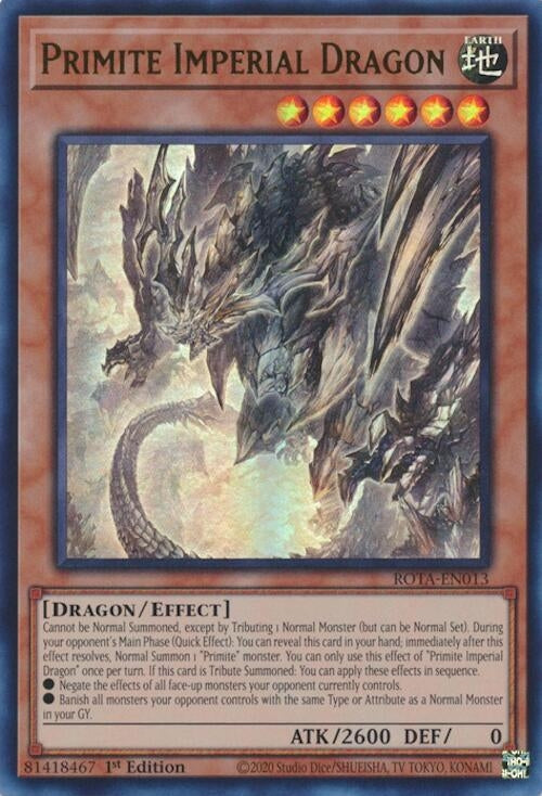 Image for Primite Imperial Dragon (Rage of the Abyss) (ROTA-EN013) - YuGiOh