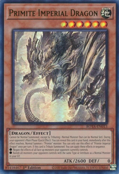 Image for Primite Imperial Dragon (Rage of the Abyss) (ROTA-EN013) - YuGiOh