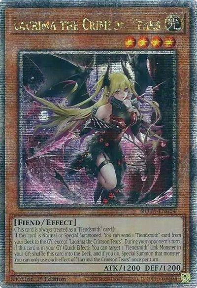 Image for Lacrima the Crimson Tears (Quarter Century Secret Rare) (Rage of the Abyss) (ROTA-EN014) - YuGiOh