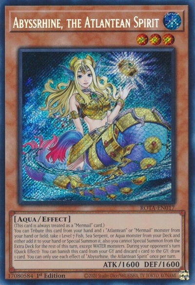 Image for Abyssrhine, the Atlantean Spirit (Rage of the Abyss) (ROTA-EN017) - YuGiOh