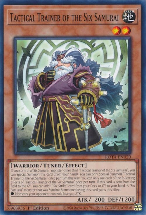 Image for Tactical Trainer of the Six Samurai (Rage of the Abyss) (ROTA-EN020) - YuGiOh