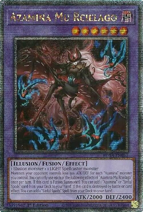 Image for Azamina Mu Rcielago (Quarter Century Secret Rare) (Rage of the Abyss) (ROTA-EN031) - YuGiOh