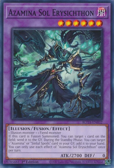 Image for Azamina Sol Erysichthon (Rage of the Abyss) (ROTA-EN032) - YuGiOh