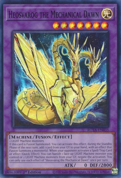 Image for Heosvarog the Mechanical Dawn (Rage of the Abyss) (ROTA-EN035) - YuGiOh