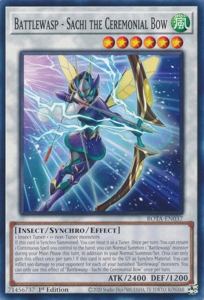 Image for Battlewasp - Sachi the Ceremonial Bow (Rage of the Abyss) (ROTA-EN037) - YuGiOh