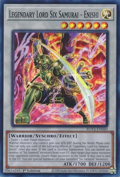 Image for Legendary Lord Six Samurai - Enishi (Rage of the Abyss) (ROTA-EN040) - YuGiOh