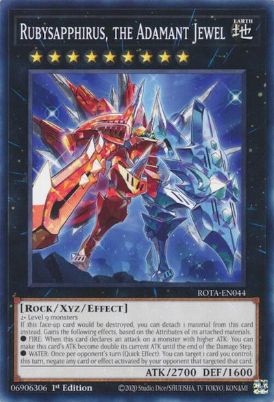 Image for Rubysapphirus, the Adamant Jewel (Rage of the Abyss) (ROTA-EN044) - YuGiOh