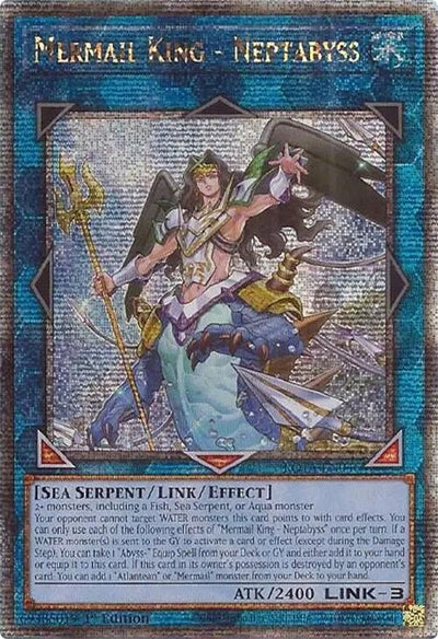 Image for Mermail King - Neptabyss (Quarter Century Secret Rare) (Rage of the Abyss) (ROTA-EN046) - YuGiOh