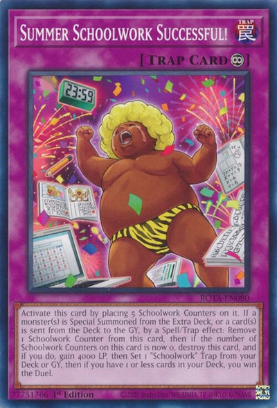 Image for Summer Schoolwork Successful! (Rage of the Abyss) (ROTA-EN080) - YuGiOh