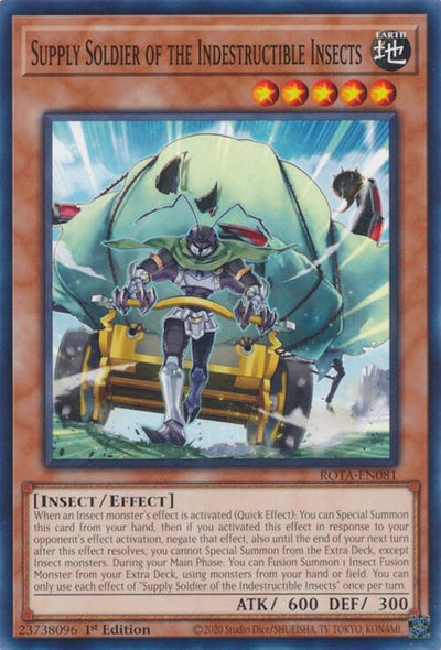 Image for Supply Soldier of the Indestructible Insects (Rage of the Abyss) (ROTA-EN081) - YuGiOh