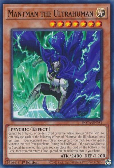 Image for Mantman the Ultrahuman (Rage of the Abyss) (ROTA-EN084) - YuGiOh