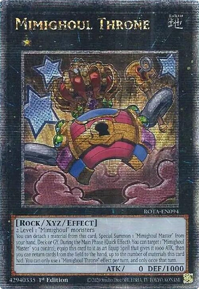 Image for Mimighoul Throne (Quarter Century Secret Rare) (Rage of the Abyss) (ROTA-EN094) - YuGiOh