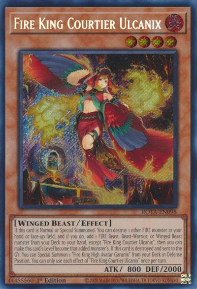 Image for Fire King Courtier Ulcanix (Rage of the Abyss) (ROTA-EN098) - YuGiOh