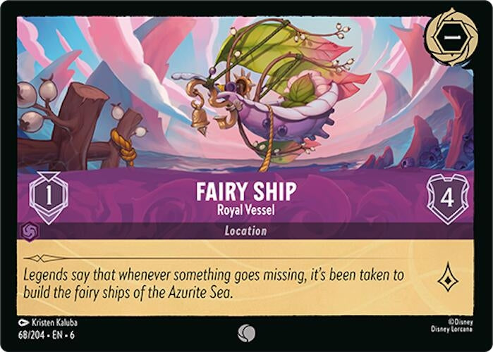 Image for Fairy Ship - Royal Vessel (Azurite Sea) (68/204) - Disney Lorcana