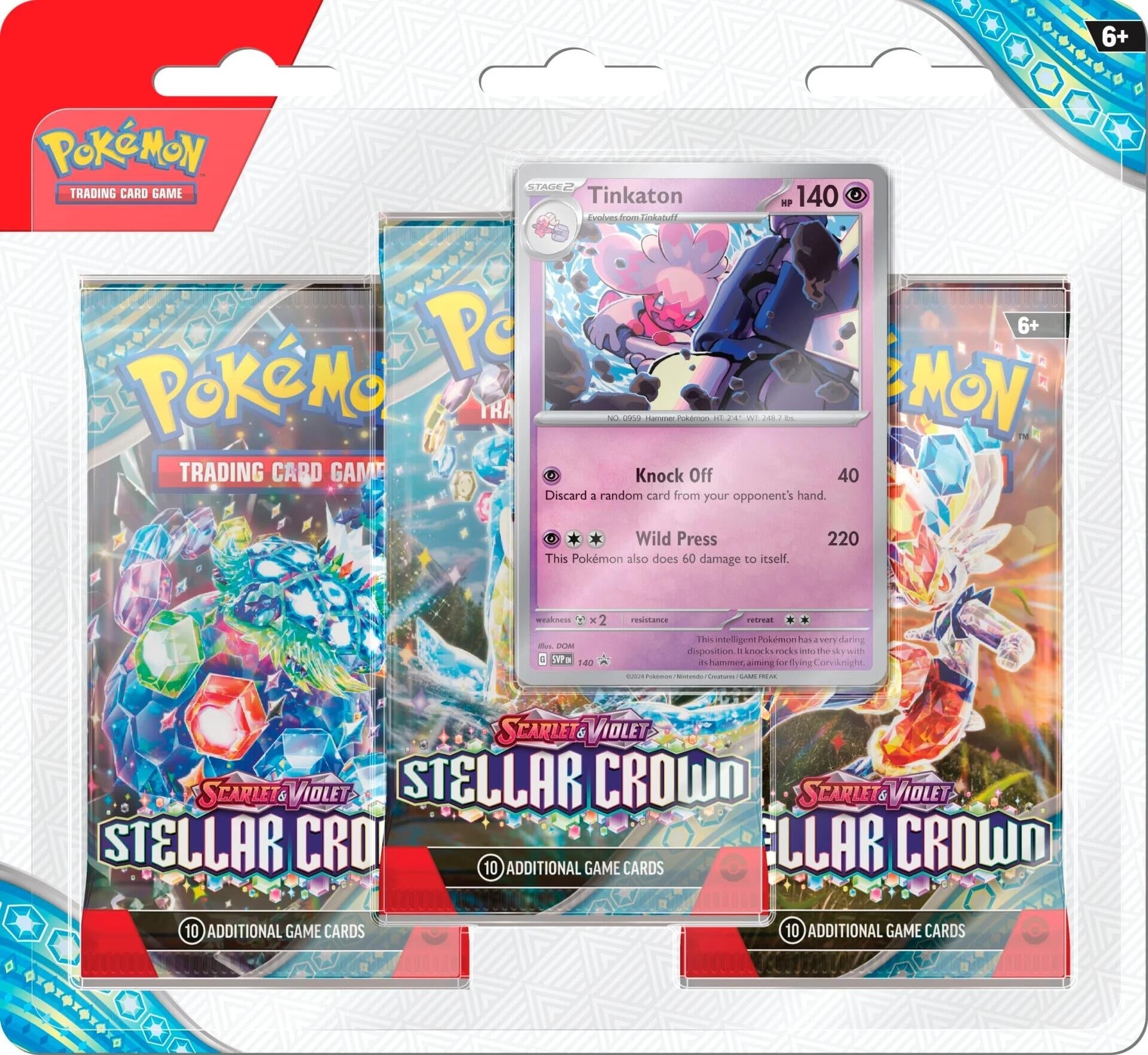 Stellar Crown 3 Pack Blisters [Tinkaton] (SV07)
