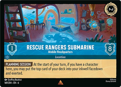 Image for Rescue Rangers Submarine - Mobile Headquarters (Azurite Sea) (169/204) - Disney Lorcana
