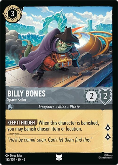 Image for Billy Bones - Space Sailor (Azurite Sea) (185/204) - Disney Lorcana