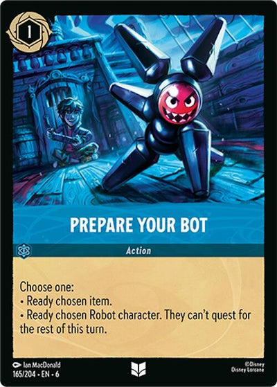 Image for Prepare Your Bot (Azurite Sea) (165/204) - Disney Lorcana