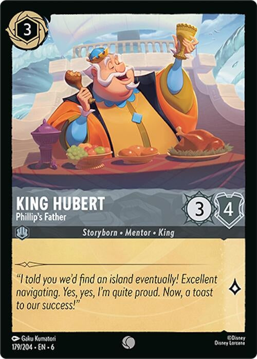 Image for King Hubert - Phillip's Father (Azurite Sea) (179/204) - Disney Lorcana