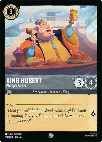 Image for King Hubert - Phillip's Father (Azurite Sea) (179/204) - Disney Lorcana