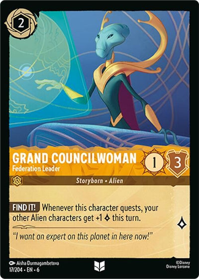 Image for Grand Councilwoman - Federation Leader (Azurite Sea) (17/204) - Disney Lorcana