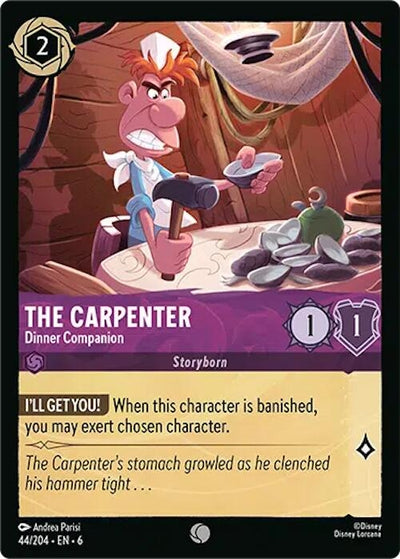Image for The Carpenter - Dinner Companion (Azurite Sea) (44/204) - Disney Lorcana