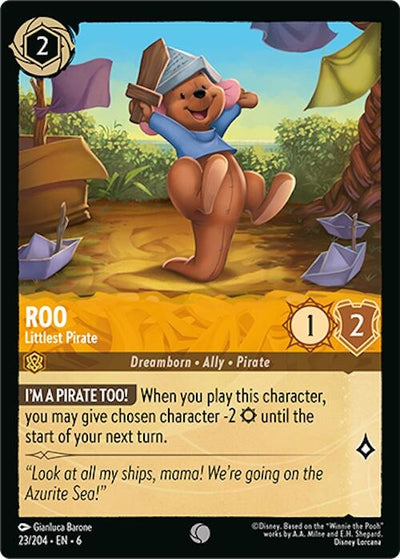 Image for Roo - Littlest Pirate (Azurite Sea) (23/204) - Disney Lorcana