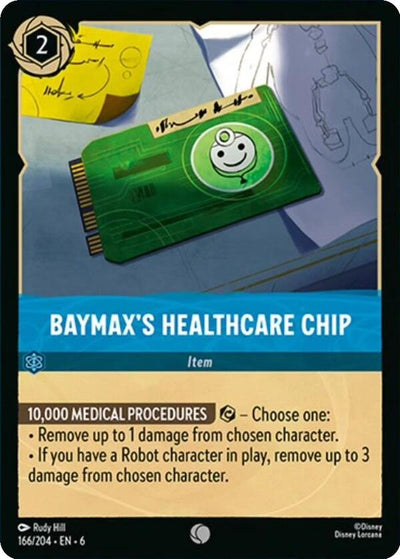 Image for Baymax's Healthcare Chip (Azurite Sea) (166/204) - Disney Lorcana
