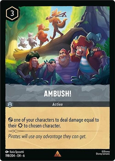 Image for Ambush! (Azurite Sea) (198/204) - Disney Lorcana