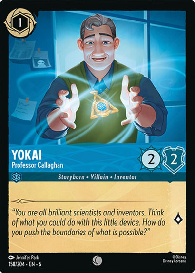 Image for Yokai - Professor Callaghan (Azurite Sea) (158/204) - Disney Lorcana