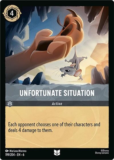 Image for Unfortunate Situation (Azurite Sea) (199/204) - Disney Lorcana