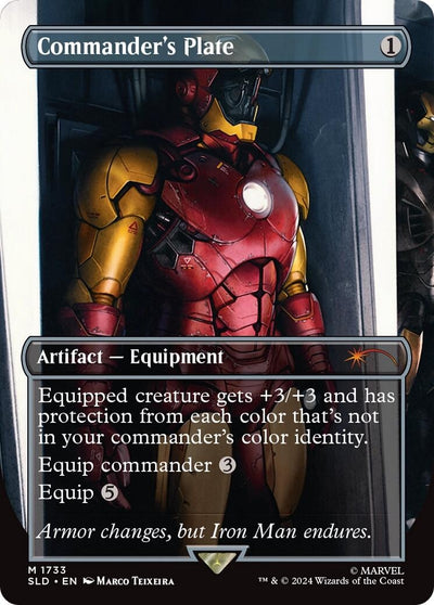 Image for Commander's Plate (1733) (Rainbow Foil) (Secret Lair Drop Series) (1733) - Magic: The Gathering