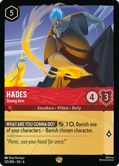 Image for Hades - Strong Arm (Azurite Sea) (125/204) - Disney Lorcana