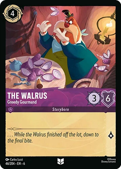 Image for The Walrus - Greedy Gourmand (Azurite Sea) (46/204) - Disney Lorcana