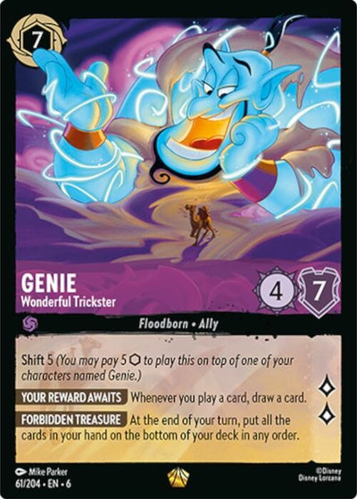 Image for Genie - Wonderful Trickster (Azurite Sea) (61/204) - Disney Lorcana