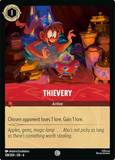 Image for Thievery (Azurite Sea) (128/204) - Disney Lorcana