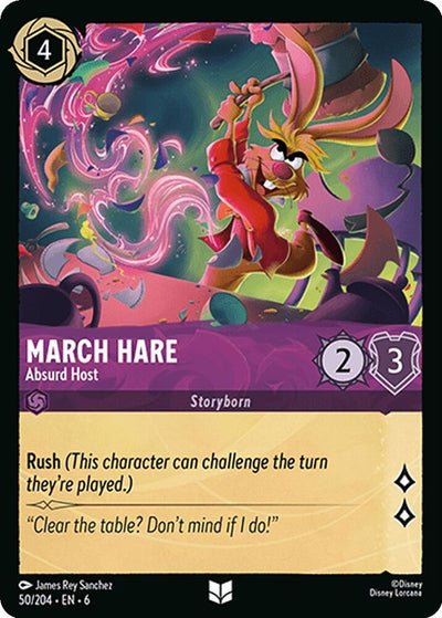 Image for March Hare - Absurd Host (Azurite Sea) (50/204) - Disney Lorcana