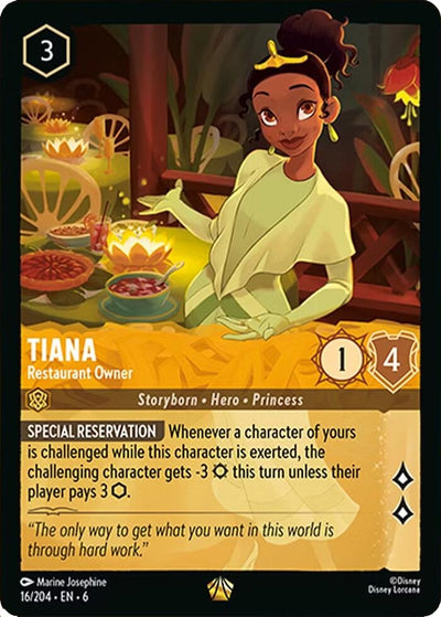 Image for Tiana - Restaurant Owner (Azurite Sea) (16/204) - Disney Lorcana