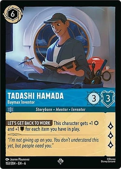 Image for Tadashi Hamada - Baymax Inventor (Azurite Sea) (153/204) - Disney Lorcana