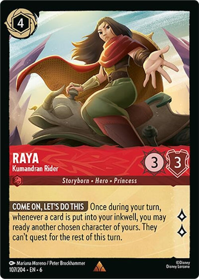 Image for Raya - Kumandran Rider (Azurite Sea) (107/204) - Disney Lorcana