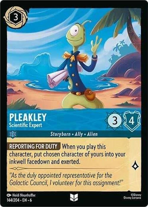 Image for Pleakley - Scientific Expert (Azurite Sea) (144/204) - Disney Lorcana