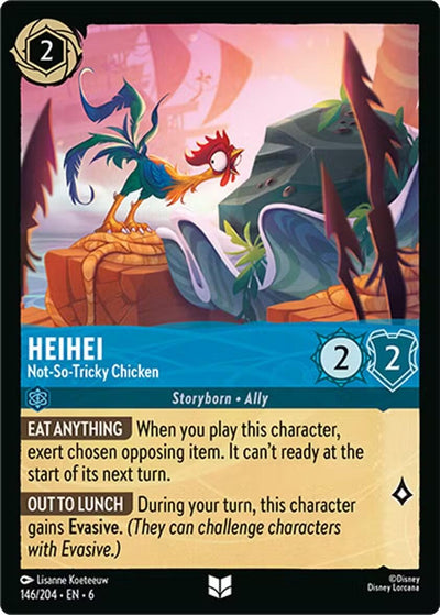 Image for HeiHei - Not-So-Tricky Chicken (Azurite Sea) (146/204) - Disney Lorcana