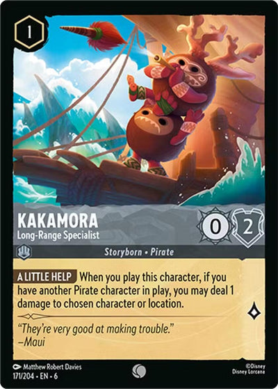 Image for Kakamora - Long-Range Specialist (Azurite Sea) (171/204) - Disney Lorcana