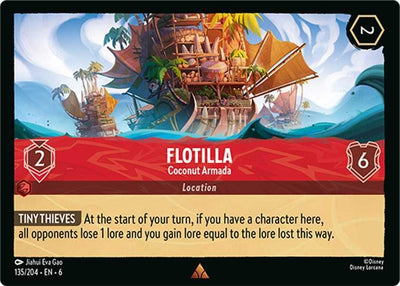 Image for Flotilla - Coconut Armada (Azurite Sea) (135/204) - Disney Lorcana