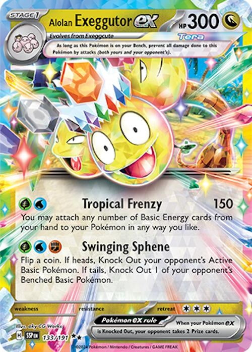 Image for Alolan Exeggutor ex (SV08: Surging Sparks) (133/191) - Pokemon