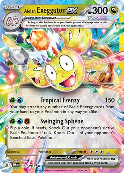 Image for Alolan Exeggutor ex (SV08: Surging Sparks) (133/191) - Pokemon