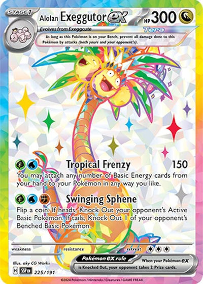 Image for Alolan Exeggutor ex (SV08: Surging Sparks) (225/191) - Pokemon