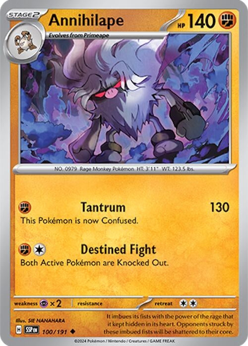 Image for Annihilape (SV08: Surging Sparks) (100/191) - Pokemon