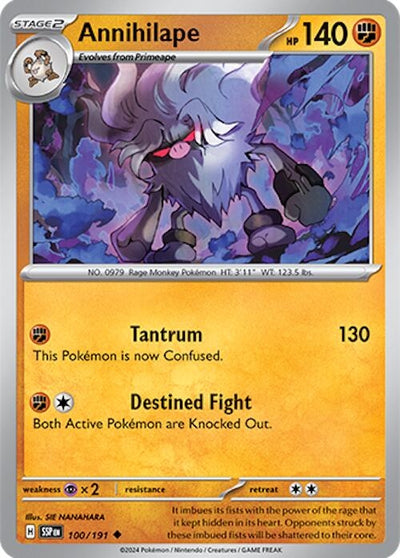 Image for Annihilape (SV08: Surging Sparks) (100/191) - Pokemon